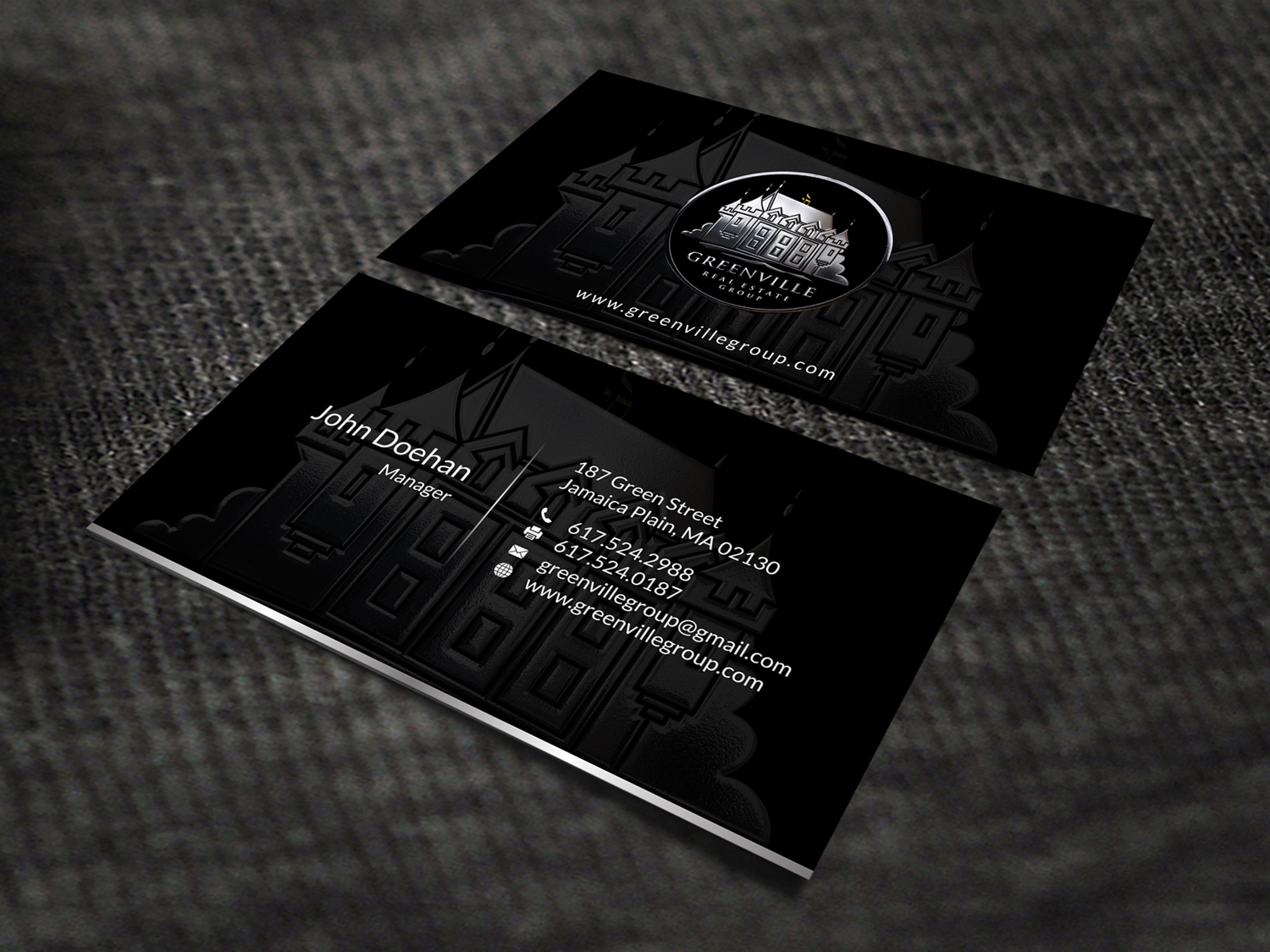 Business Card Design by SKYdesign for GREENVILLE REAL ESTATE GROUP | Design #10711195