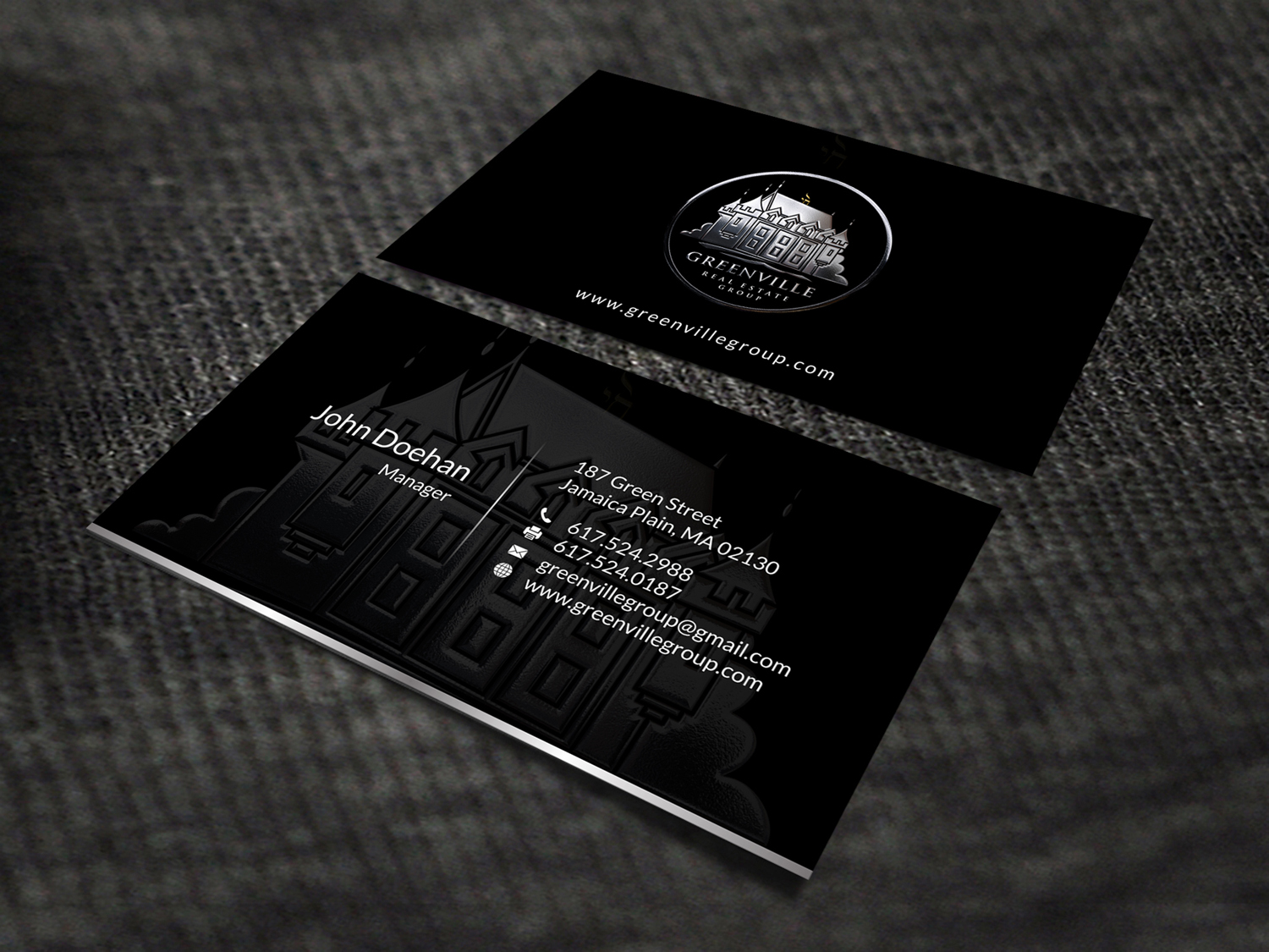 Business Card Design by SKYdesign for GREENVILLE REAL ESTATE GROUP | Design #10711196
