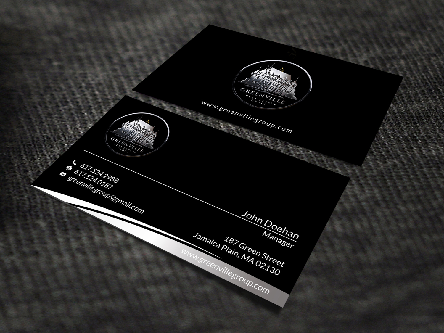 Business Card Design by SKYdesign for GREENVILLE REAL ESTATE GROUP | Design #10711215