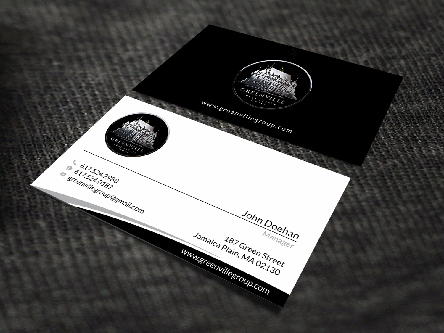 Design de Carte de Visite par SKYdesign pour GREENVILLE REAL ESTATE GROUP | Design #10711217