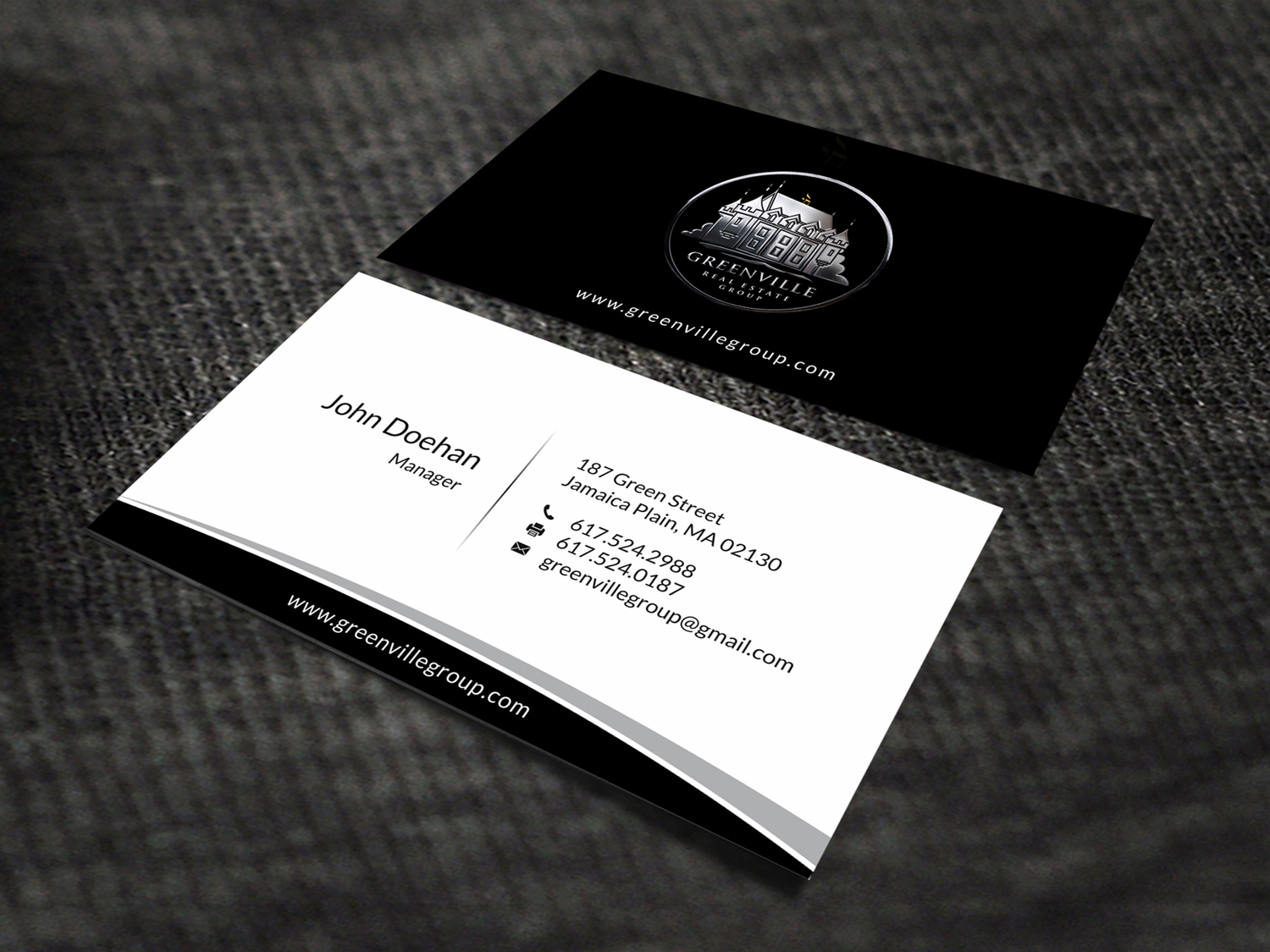 Business Card Design by SKYdesign for GREENVILLE REAL ESTATE GROUP | Design #10711224