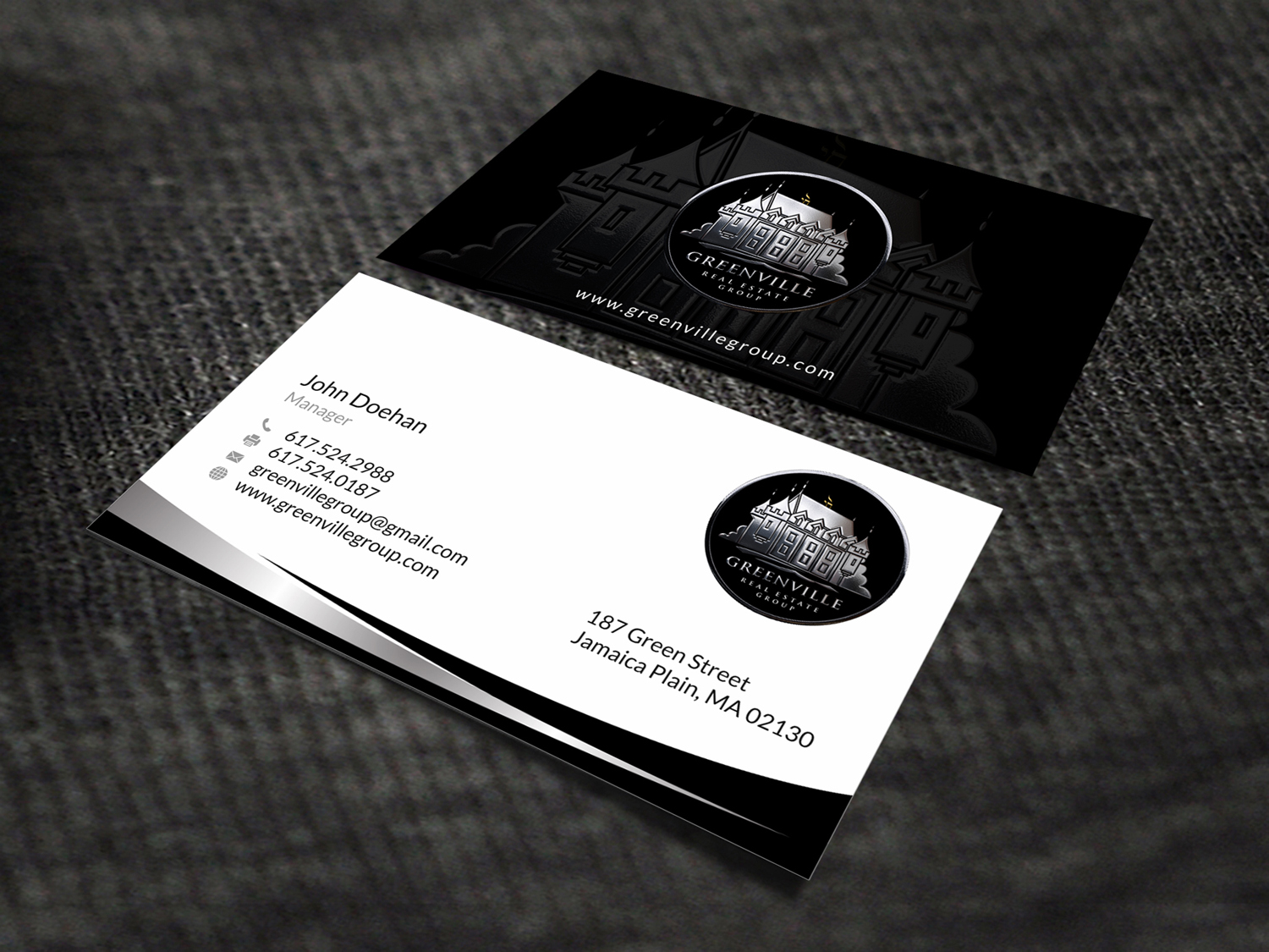 Business Card Design by SKYdesign for GREENVILLE REAL ESTATE GROUP | Design #10711426