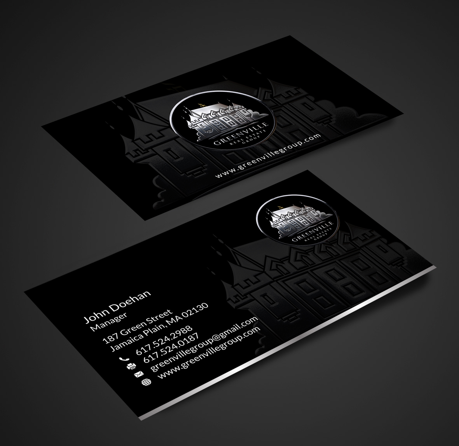 Business Card Design by SKYdesign for GREENVILLE REAL ESTATE GROUP | Design #10711427