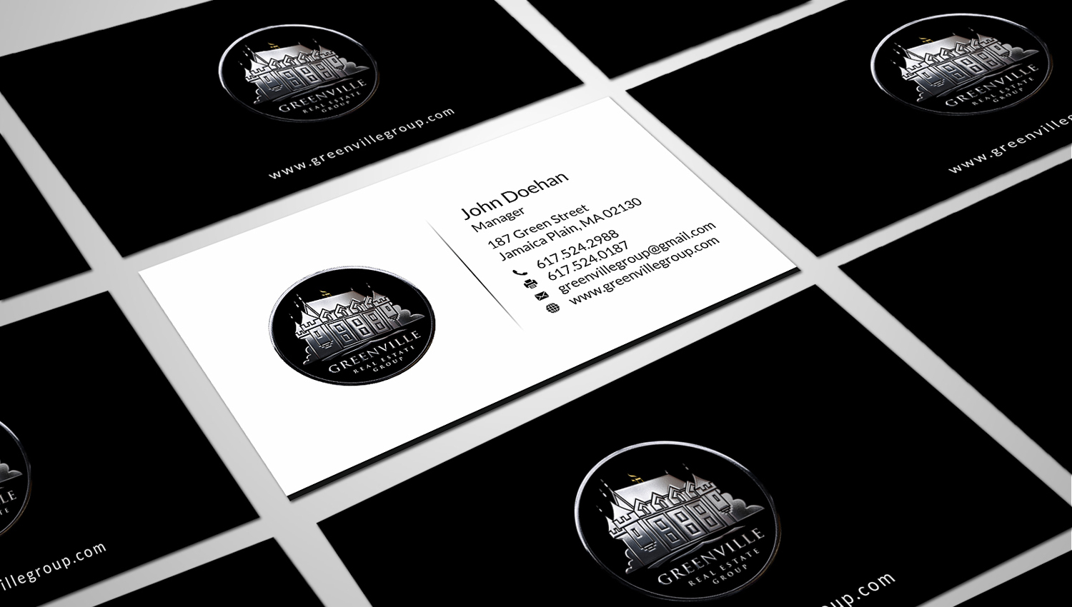 Diseño de Tarjeta de Presentación por SKYdesign para GREENVILLE REAL ESTATE GROUP | Diseño #10720154