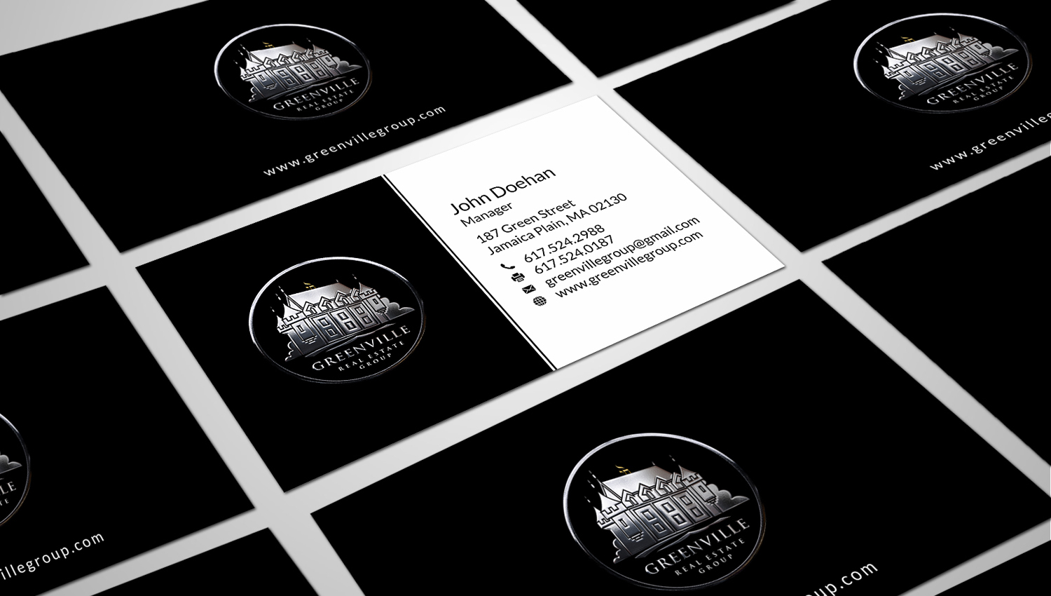 Business Card Design by SKYdesign for GREENVILLE REAL ESTATE GROUP | Design #10720155