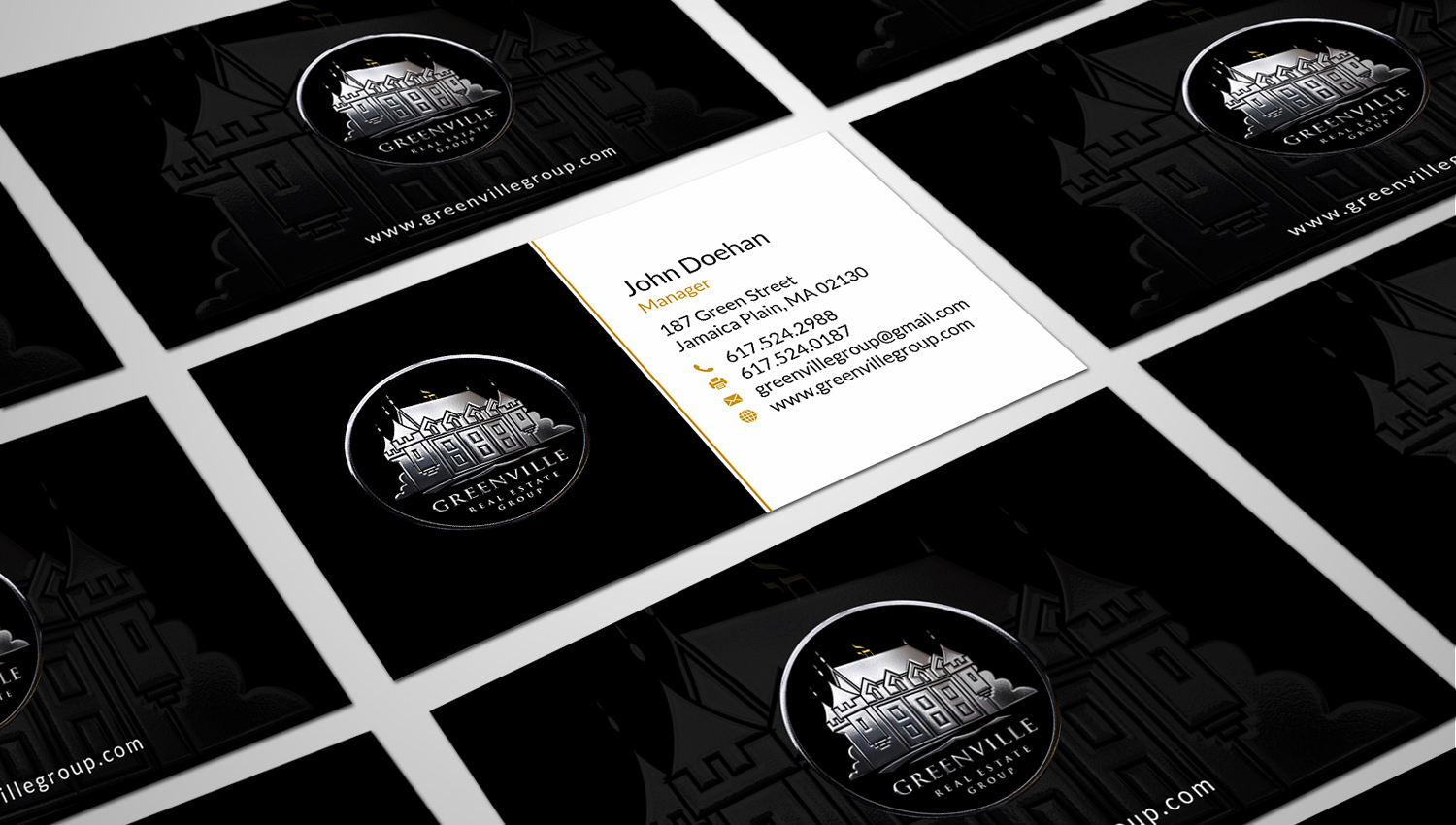 Business Card Design by SKYdesign for GREENVILLE REAL ESTATE GROUP | Design #10720156