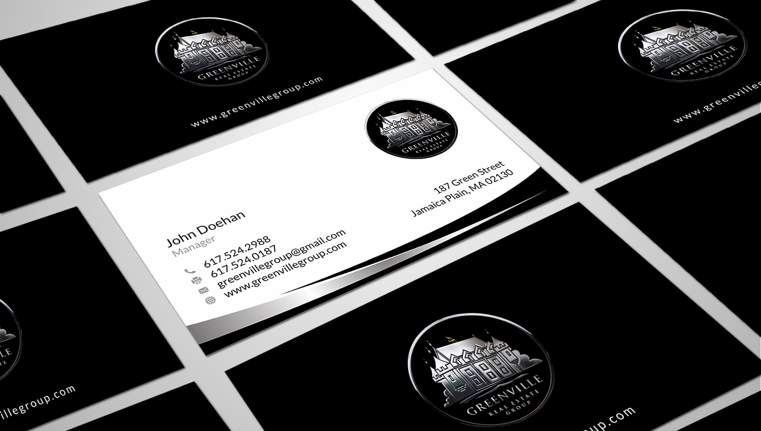 Diseño de Tarjeta de Presentación por SKYdesign para GREENVILLE REAL ESTATE GROUP | Diseño #10720343