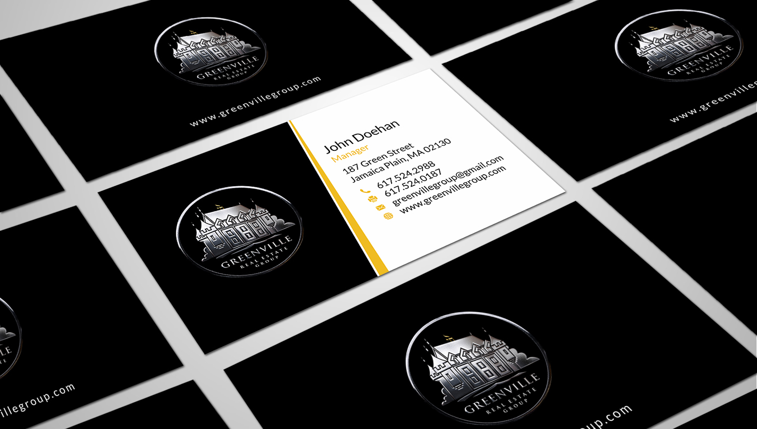 Business Card Design by SKYdesign for GREENVILLE REAL ESTATE GROUP | Design #10720344
