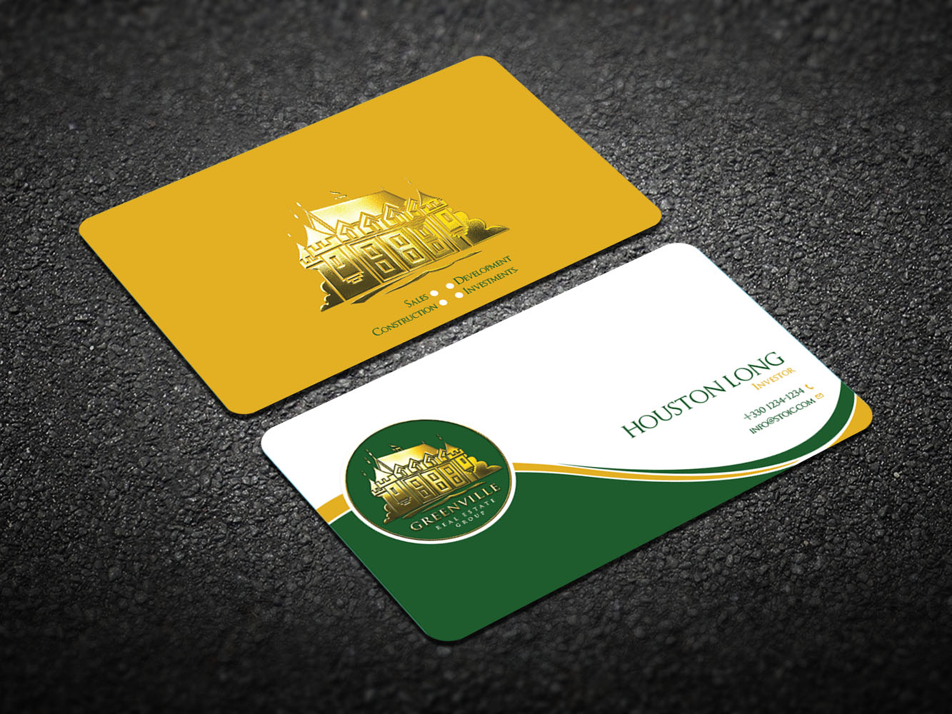 Business Card Design by Verified artistry (Design garden) for GREENVILLE REAL ESTATE GROUP | Design #10713007