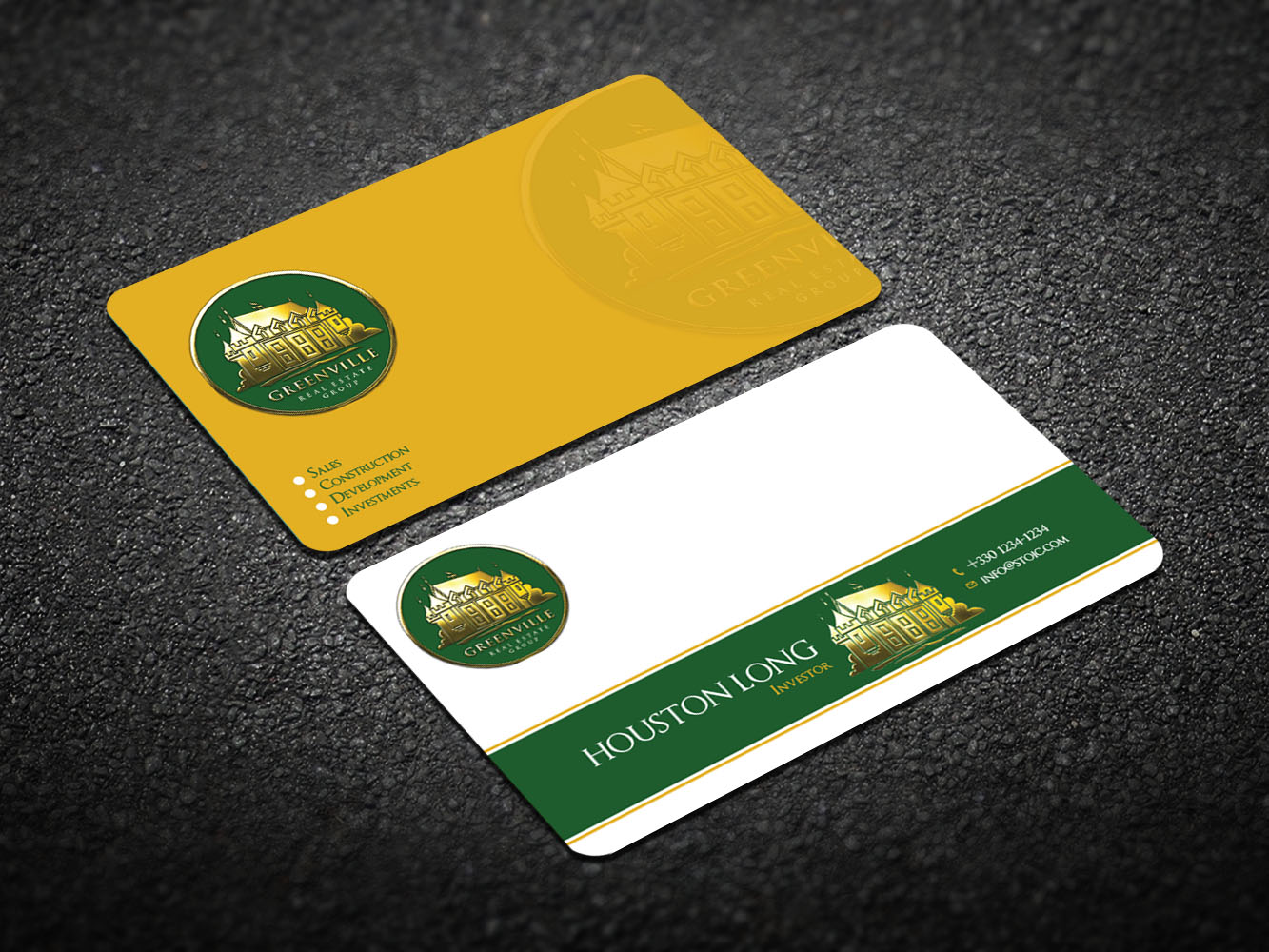 Business Card Design by Verified artistry for GREENVILLE REAL ESTATE GROUP | Design #10713009