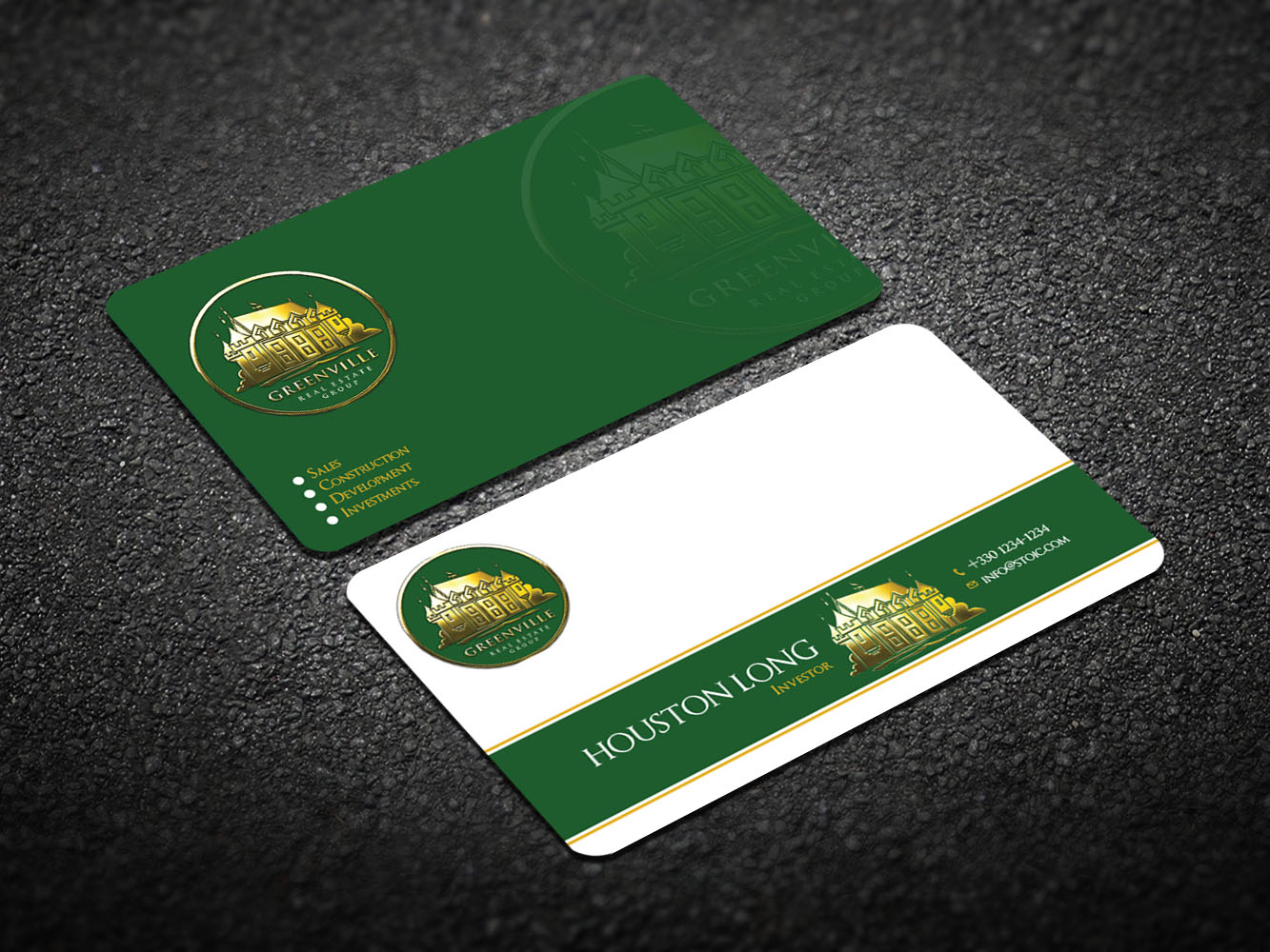Business Card Design by Verified artistry (Design garden) for GREENVILLE REAL ESTATE GROUP | Design #10713010