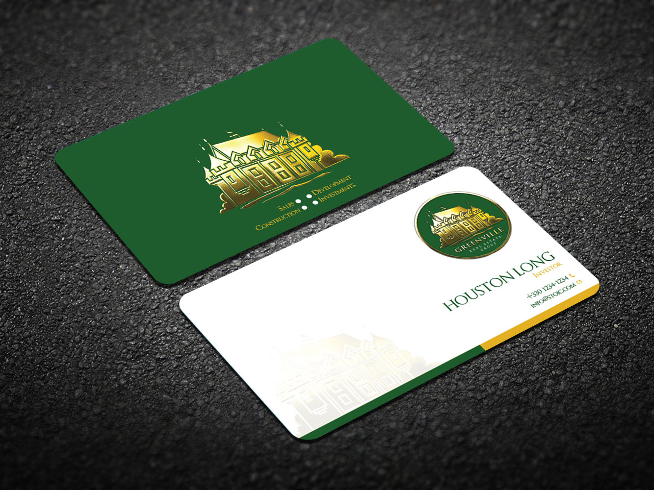 Business Card Design by Verified artistry (Design garden) for GREENVILLE REAL ESTATE GROUP | Design #10713015