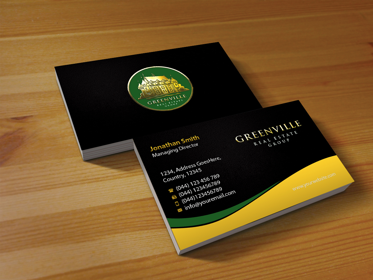 Business Card Design by Creations Box 2015 for GREENVILLE REAL ESTATE GROUP | Design #10730731