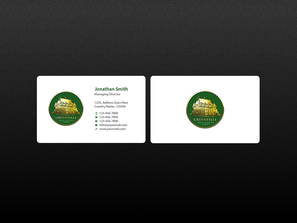Business Card Design by Creations Box 2015 for GREENVILLE REAL ESTATE GROUP | Design #10730744