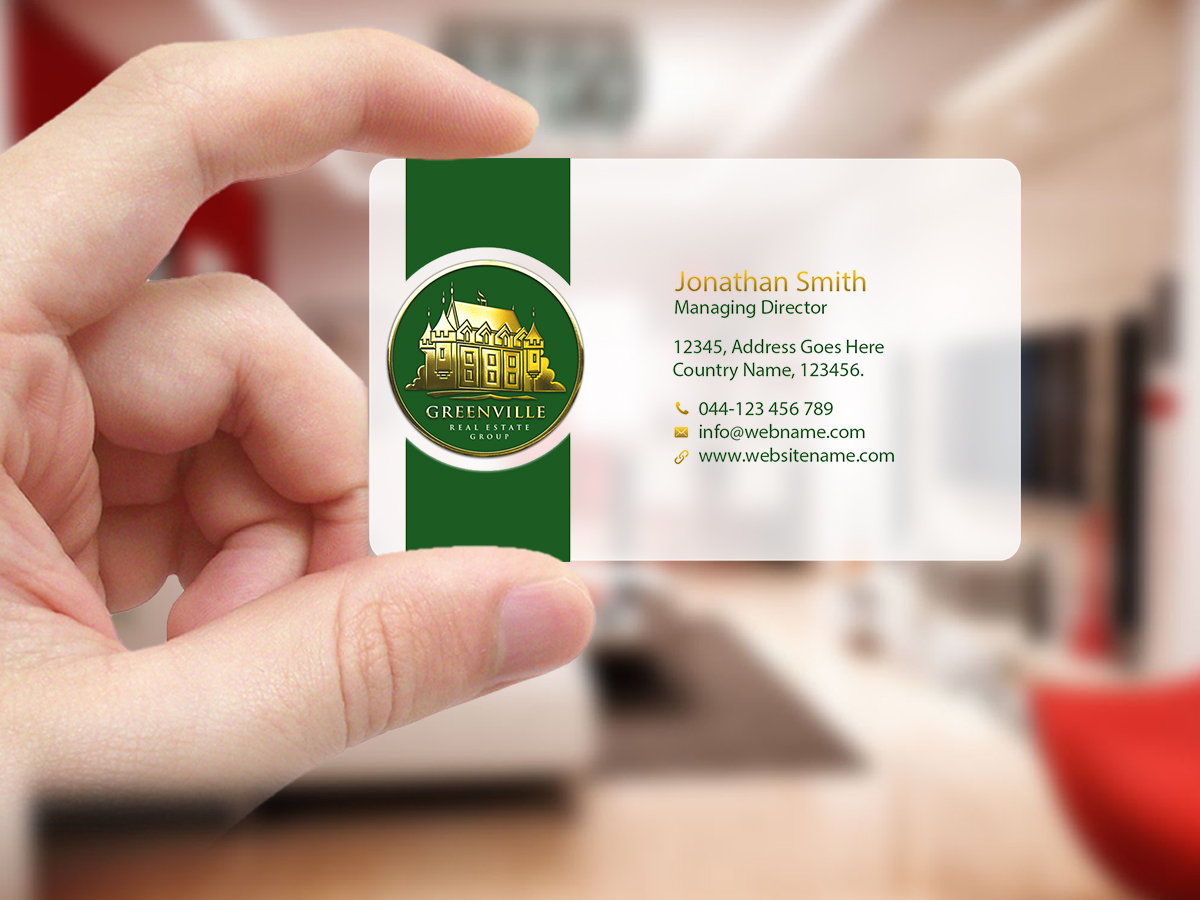 Business Card Design by Creations Box 2015 for GREENVILLE REAL ESTATE GROUP | Design #10730754