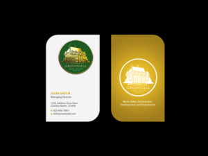 Business Card Design by Creations Box 2015 for GREENVILLE REAL ESTATE GROUP | Design: #10730760