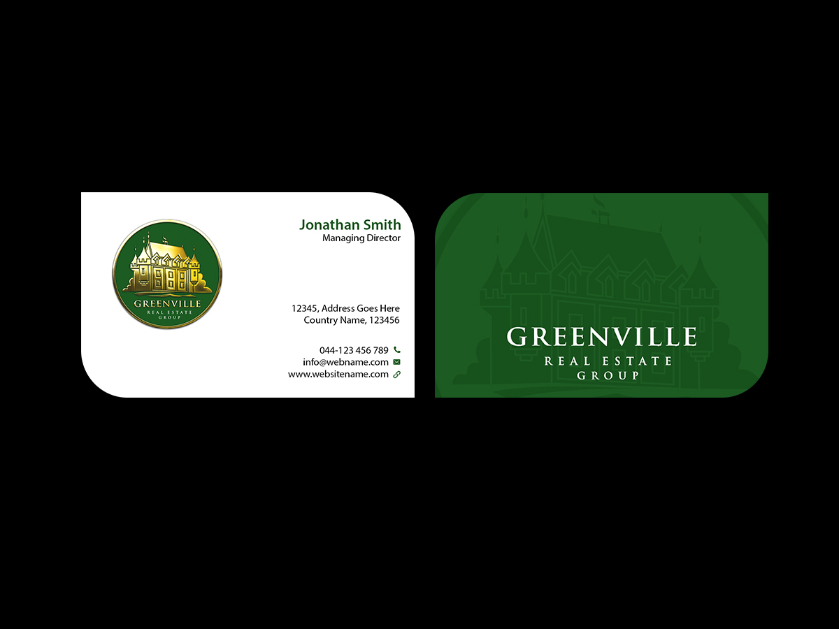 Business Card Design by Creations Box 2015 for GREENVILLE REAL ESTATE GROUP | Design #10730763