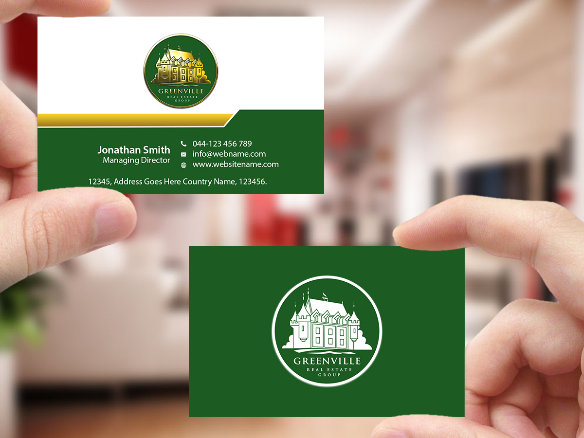 Business Card Design by Creations Box 2015 for GREENVILLE REAL ESTATE GROUP | Design #10730768