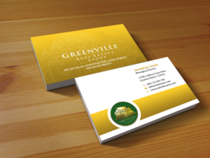 Design de Carte de Visite par Creations Box 2015 pour GREENVILLE REAL ESTATE GROUP | Design : #10730798