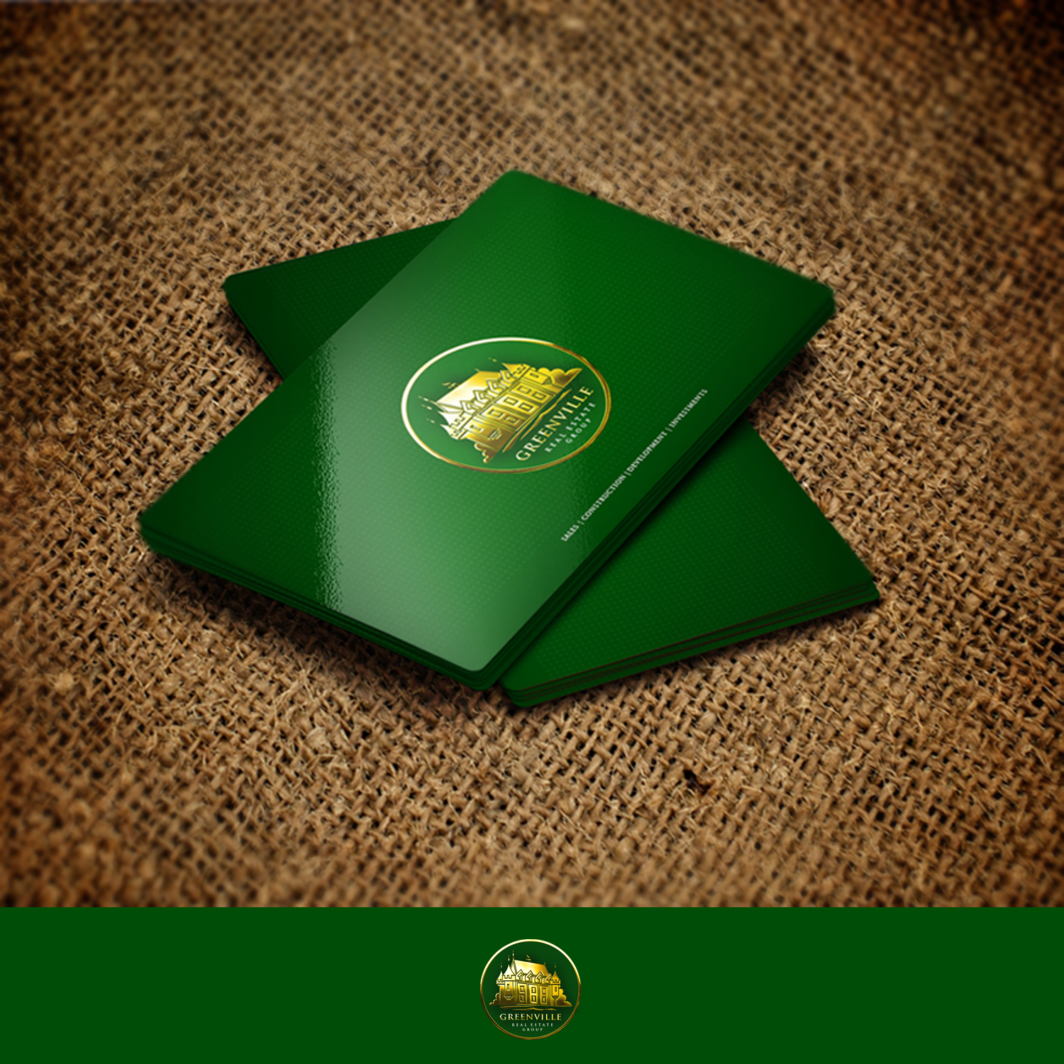 Business Card Design by Ni Oeuvre for GREENVILLE REAL ESTATE GROUP | Design #10722646
