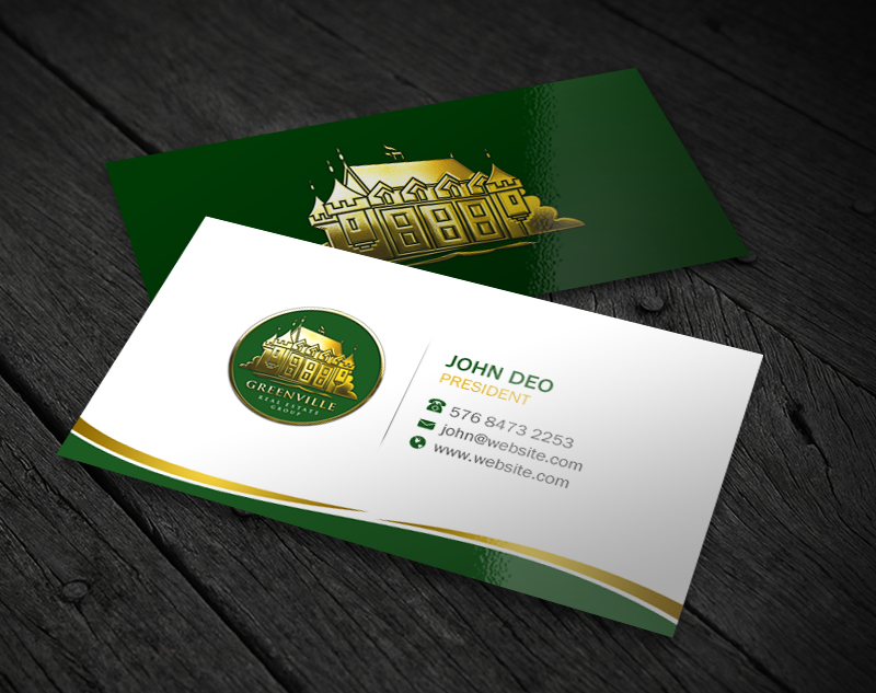 Diseño de Tarjeta de Presentación por Brand aid para GREENVILLE REAL ESTATE GROUP | Diseño #10707818