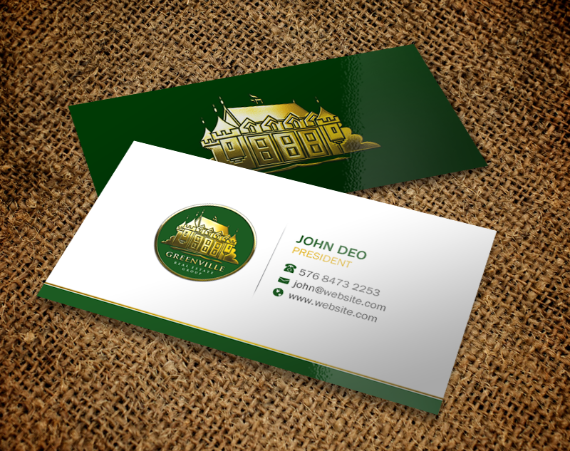 Diseño de Tarjeta de Presentación por Brand aid para GREENVILLE REAL ESTATE GROUP | Diseño #10707819