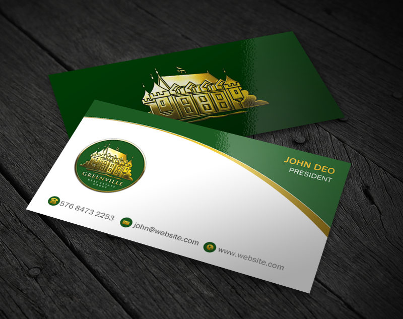 Diseño de Tarjeta de Presentación por Brand aid para GREENVILLE REAL ESTATE GROUP | Diseño #10707831