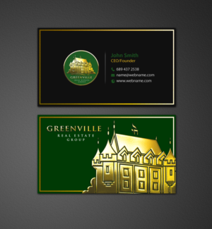 Business Card Design by chandrayaan.creative for GREENVILLE REAL ESTATE GROUP | Design: #10707660