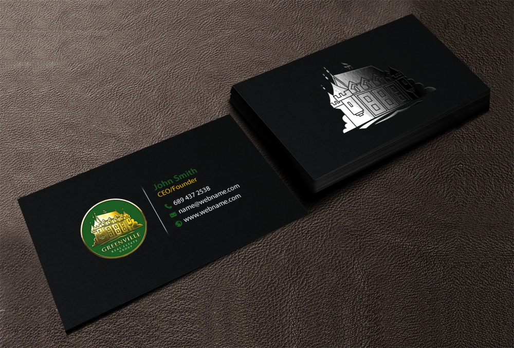 Business Card Design by chandrayaan.creative for GREENVILLE REAL ESTATE GROUP | Design #10707693