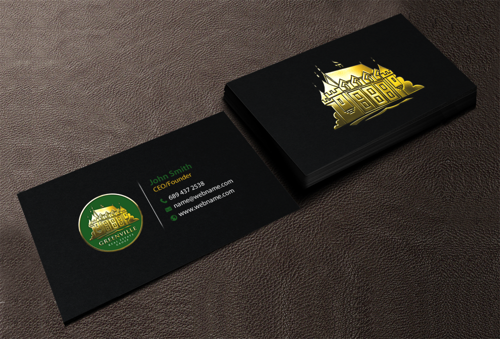 Diseño de Tarjeta de Presentación por chandrayaan.creative para GREENVILLE REAL ESTATE GROUP | Diseño #10707709