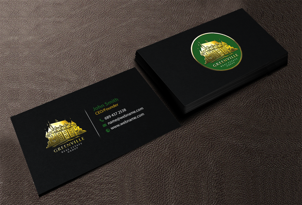 Diseño de Tarjeta de Presentación por chandrayaan.creative para GREENVILLE REAL ESTATE GROUP | Diseño #10707712
