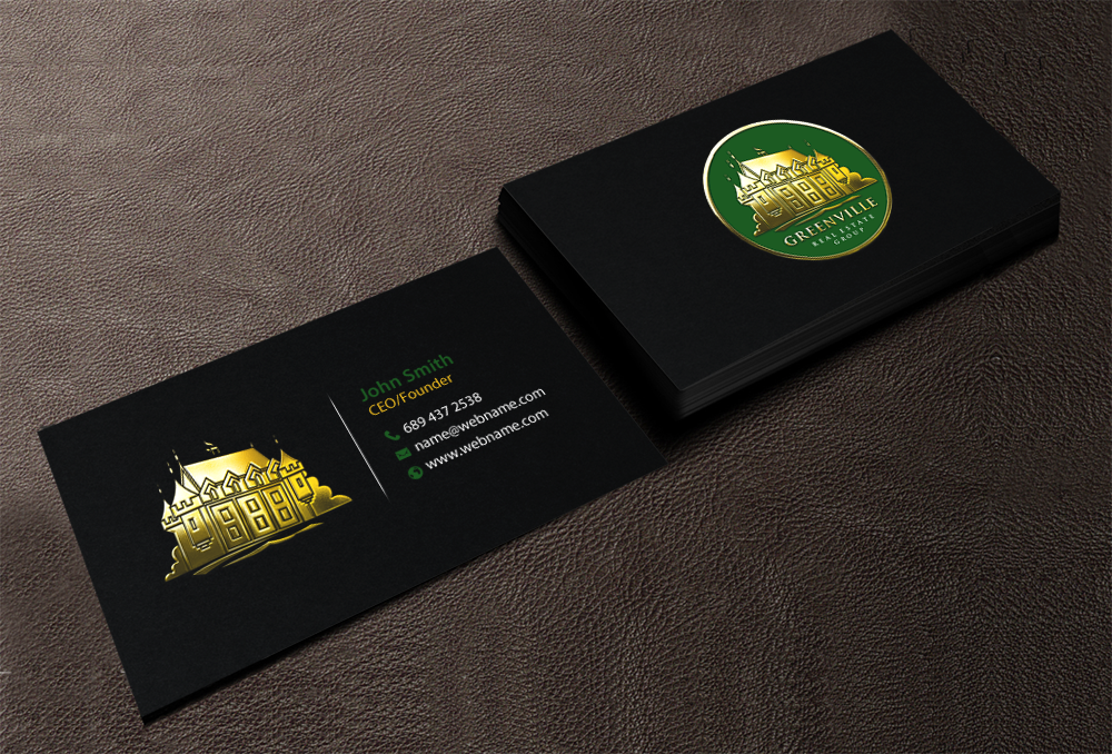 Business Card Design by chandrayaan.creative for GREENVILLE REAL ESTATE GROUP | Design #10707713