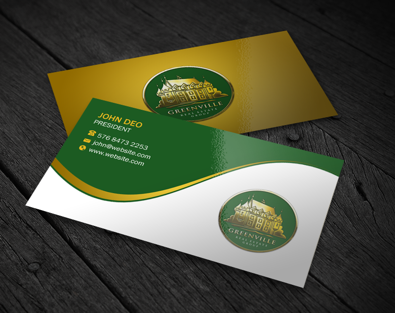 Business Card Design by chandrayaan.creative for GREENVILLE REAL ESTATE GROUP | Design #10710199