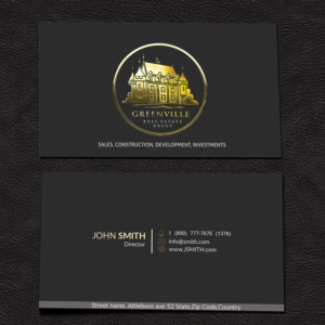 Business Card Design by Armaan Islam for GREENVILLE REAL ESTATE GROUP | Design: #10833617