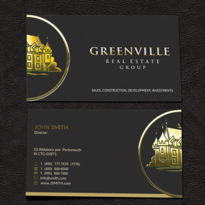 Business Card Design by Armaan Islam for GREENVILLE REAL ESTATE GROUP | Design: #10833650