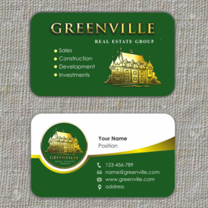 Business Card Design by MagicArtDesigner for GREENVILLE REAL ESTATE GROUP | Design: #10776271