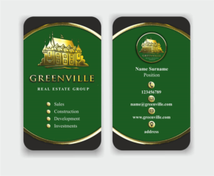 Business Card Design by IneseRo for GREENVILLE REAL ESTATE GROUP | Design: #10708036
