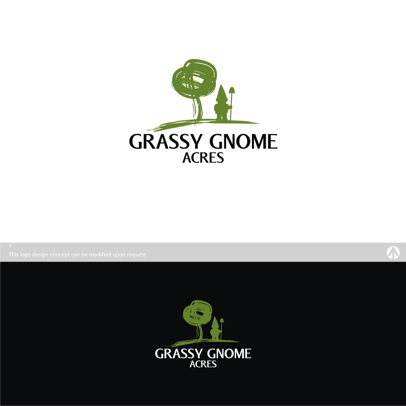 Logo Design by MBARO for Grassy Gnome Acres | Design #10835466