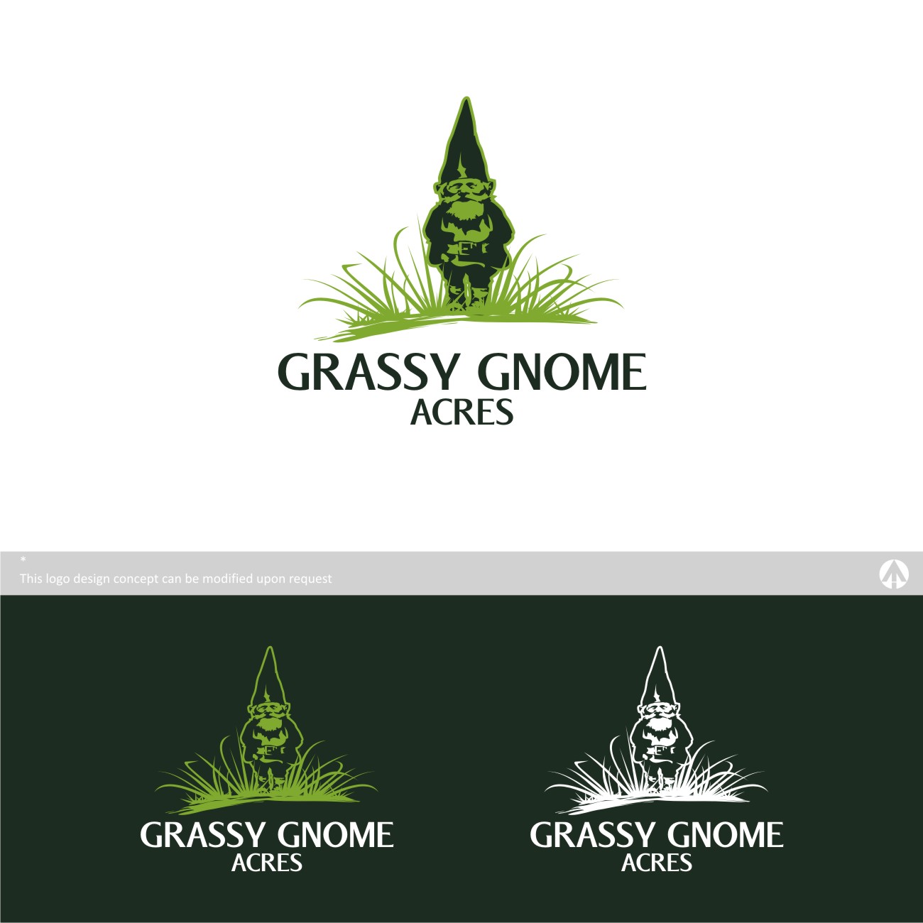 Logo Design by MBARO for Grassy Gnome Acres | Design #10890270