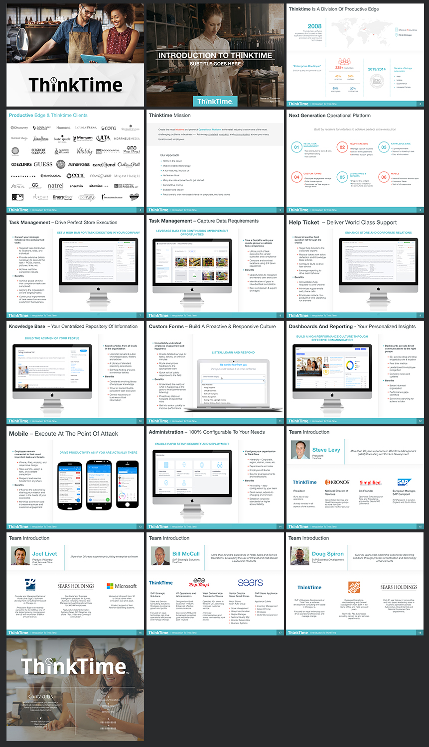 PowerPoint-Design von Eminente für ThinkTime  | Design #10586591