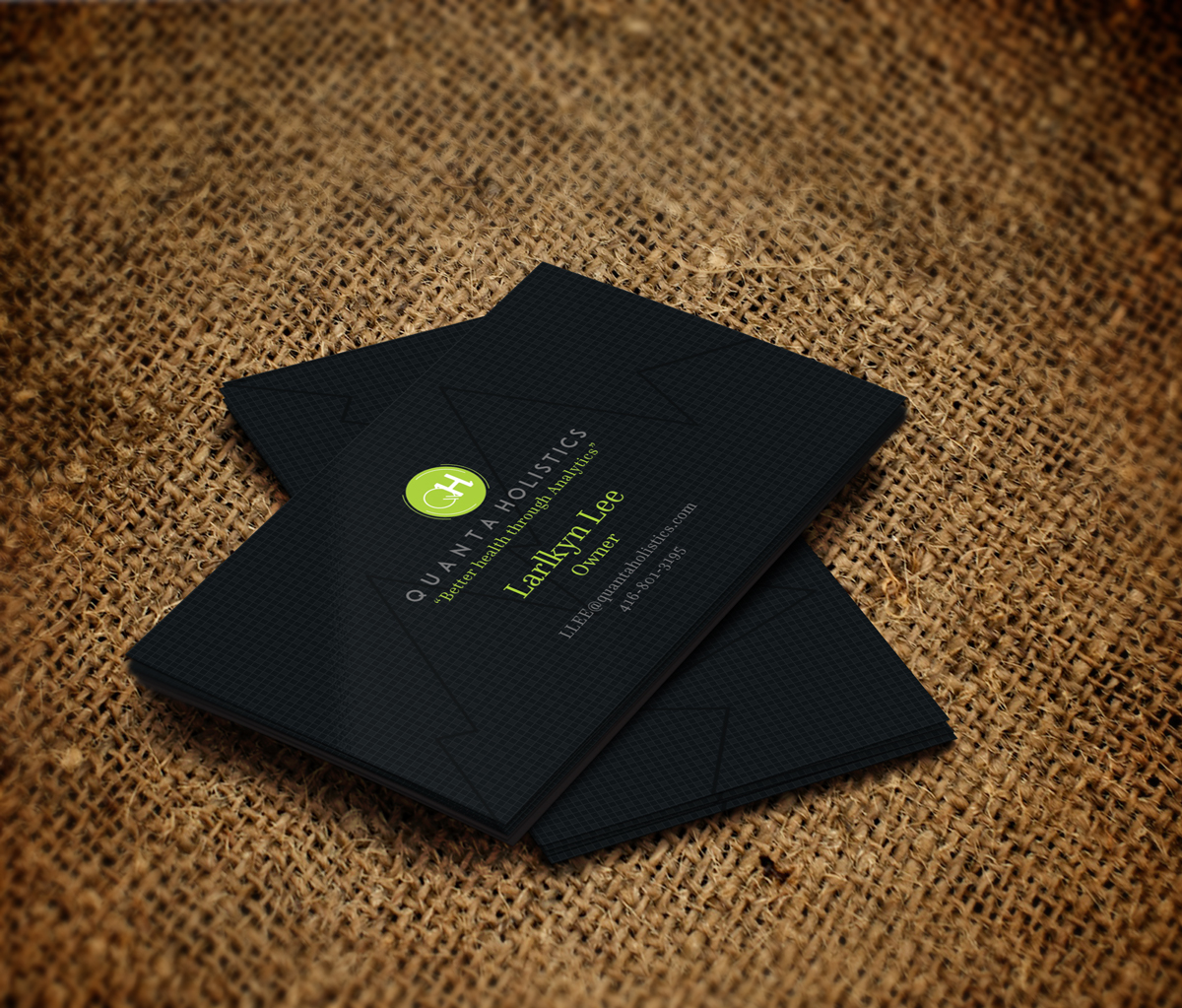 Diseño de Tarjeta de Presentación por JK18 para Quanta Holistics | Diseño #10665389