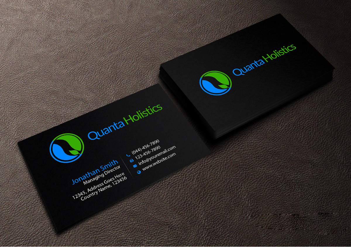 Business Card Design by Creations Box 2015 for Quanta Holistics | Design #10541704