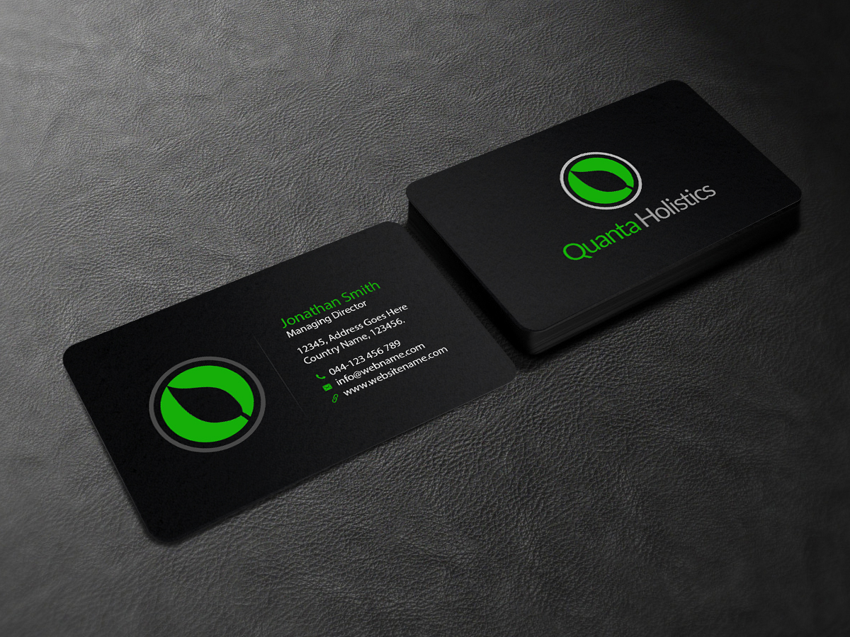 Business Card Design by Creations Box 2015 for Quanta Holistics | Design #10541706