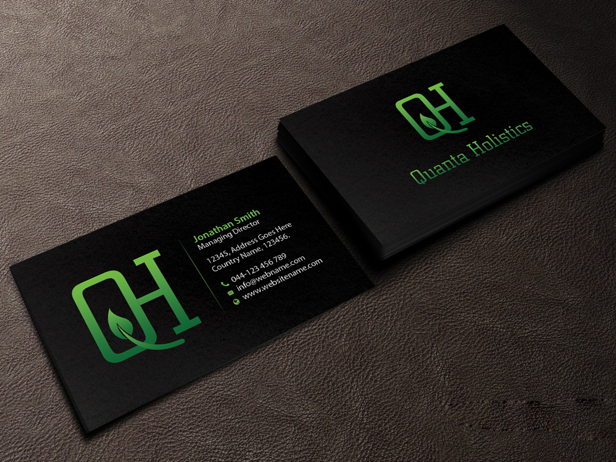 Business Card Design by Creations Box 2015 for Quanta Holistics | Design #10626583