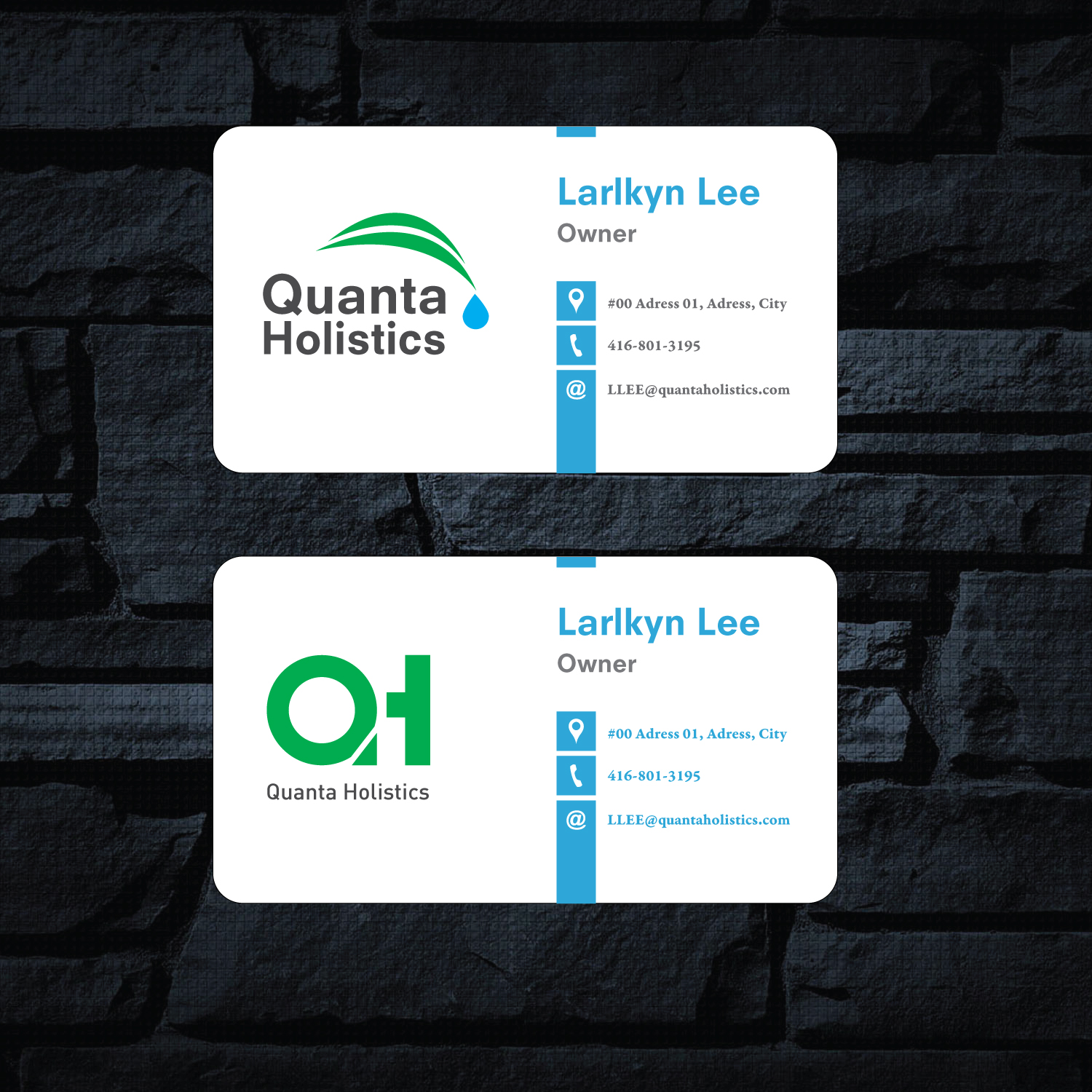 Design de Carte de Visite par GMWIRE pour Quanta Holistics | Design #10672228