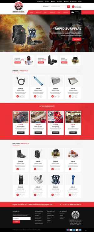 Diseño de WooCommerce por pb para Rapid Survival | Diseño: #10653850