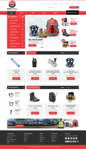 Diseño de WooCommerce por pb para Rapid Survival | Diseño: #10653852