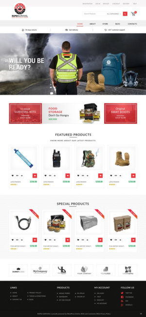 Diseño de WooCommerce por pb para Rapid Survival | Diseño: #10655093