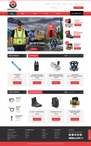 Diseño de WooCommerce por pb para Rapid Survival | Diseño: #10661328