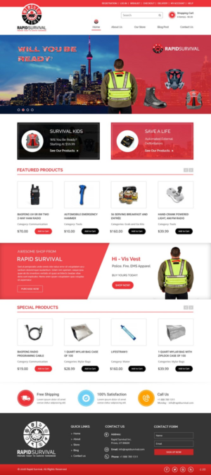 Diseño de WooCommerce por pb para Rapid Survival | Diseño: #10664838